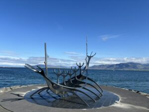 Sun Voyager sculpture.