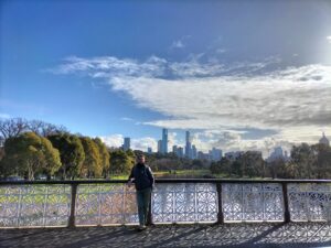 Tiziano in the botanical gardens.